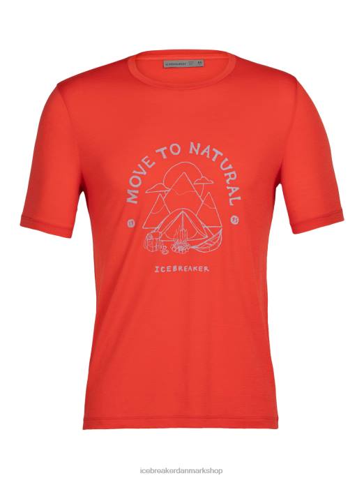 Icebreaker Mænd merino tech lite ii kortærmet t-shirt canopy camper B00X488 tøj lava
