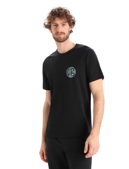 Icebreaker Mænd merino tech lite ii kortærmet t-shirt historie B00X380 tøj sort