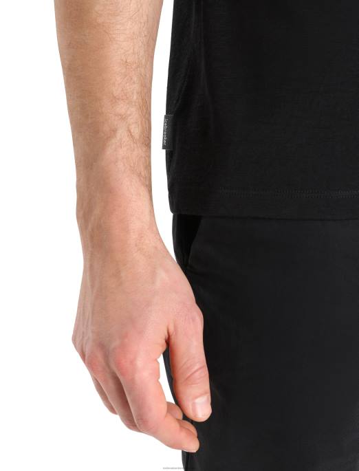Icebreaker Mænd merino tech lite ii kortærmet t-shirt historie B00X380 tøj sort