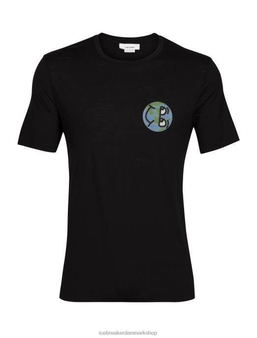 Icebreaker Mænd merino tech lite ii kortærmet t-shirt historie B00X380 tøj sort