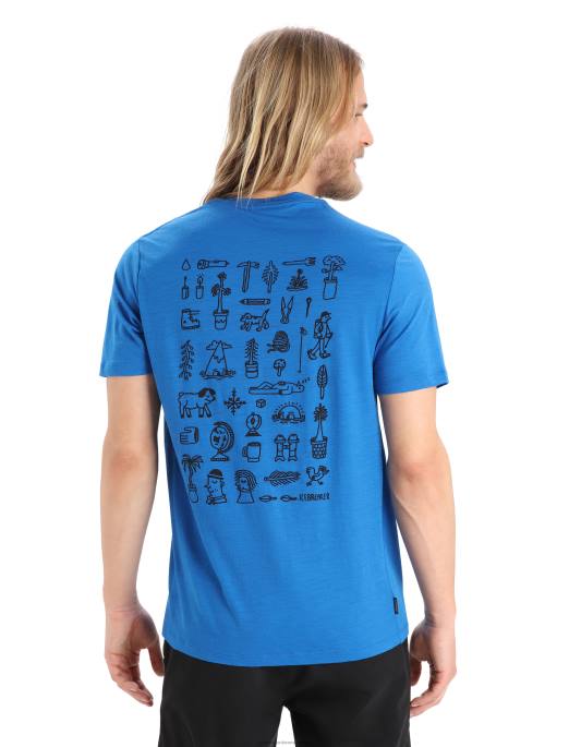 Icebreaker Mænd merino tech lite ii kortærmet t-shirt historie B00X381 tøj lazurit