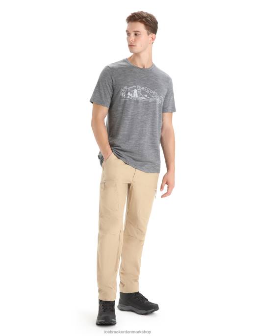 Icebreaker Mænd merino tech lite ii kortærmet t-shirt natur sprint B00X54 tøj grusstenslyng