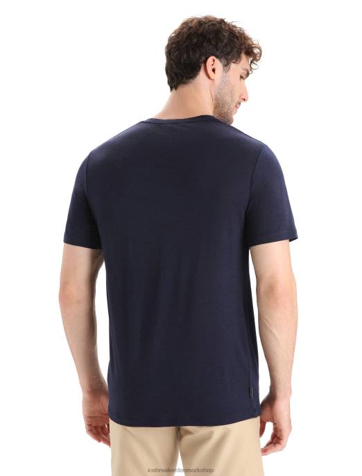 Icebreaker Mænd merino tech lite ii kortærmet t-shirt natur sprint B00X55 tøj midnatsflåde