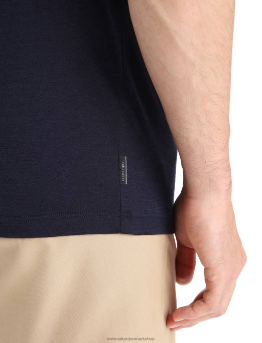 Icebreaker Mænd merino tech lite ii kortærmet t-shirt natur sprint B00X55 tøj midnatsflåde