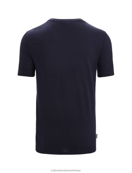 Icebreaker Mænd merino tech lite ii kortærmet t-shirt natur sprint B00X55 tøj midnatsflåde