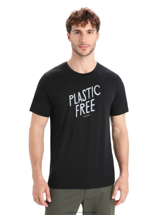 Icebreaker Mænd merino tech lite ii kortærmet t-shirt naturel B00X92 tøj sort