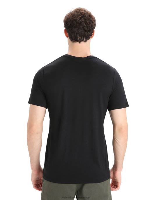 Icebreaker Mænd merino tech lite ii kortærmet t-shirt naturel B00X92 tøj sort