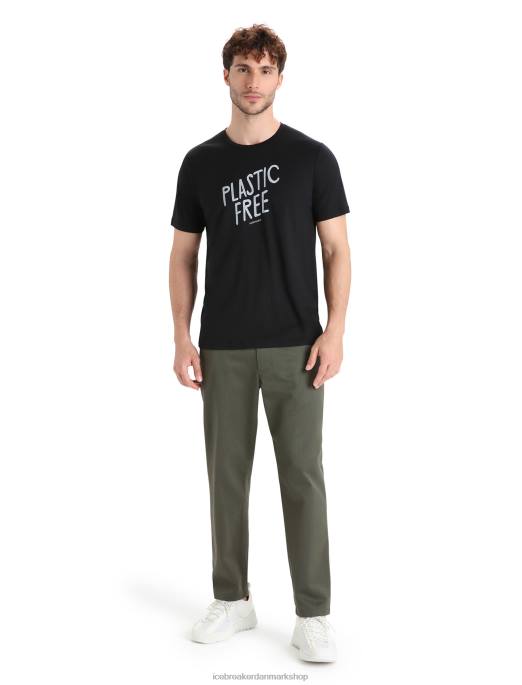 Icebreaker Mænd merino tech lite ii kortærmet t-shirt naturel B00X92 tøj sort