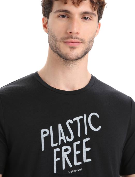 Icebreaker Mænd merino tech lite ii kortærmet t-shirt naturel B00X92 tøj sort