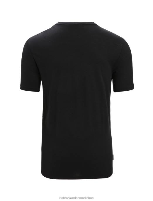 Icebreaker Mænd merino tech lite ii kortærmet t-shirt naturel B00X92 tøj sort