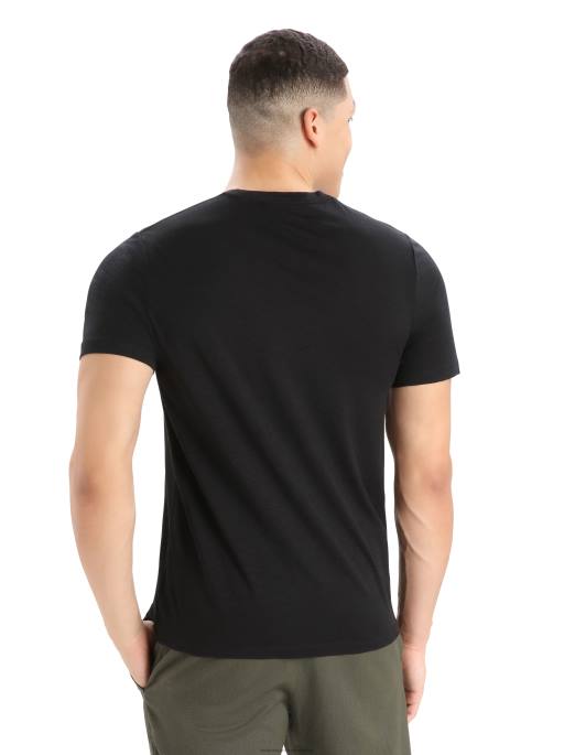 Icebreaker Mænd merino tech lite ii kortærmet t-shirt naturlige alper B00X367 tøj sort