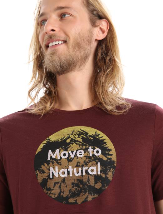 Icebreaker Mænd merino tech lite ii kortærmet t-shirt naturlige alper B00X368 tøj espresso