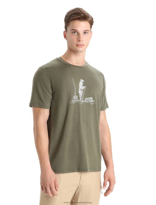 Icebreaker Mænd merino tech lite ii kortærmet t-shirt polar paddle B00X67 tøj loden