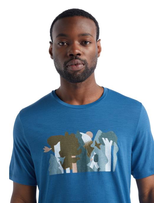 Icebreaker Mænd merino tech lite ii kortærmet t-shirt skovvæg B00X478 tøj azul