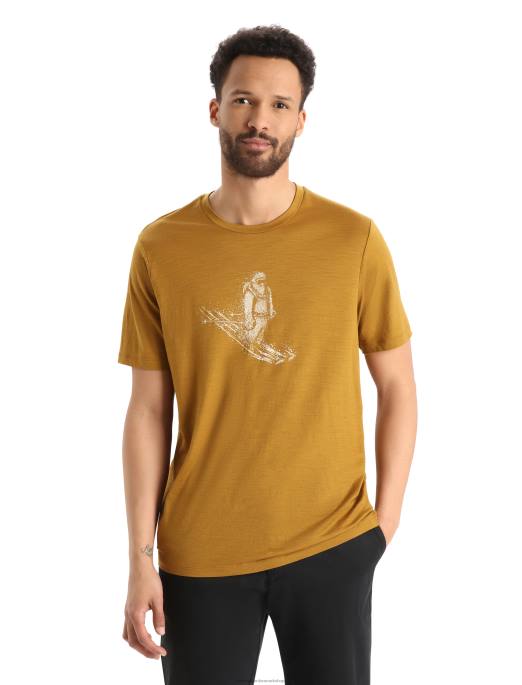 Icebreaker Mænd merino tech lite ii kortærmet t-shirt til skiløb yeti B00X363 tøj kryddernellike