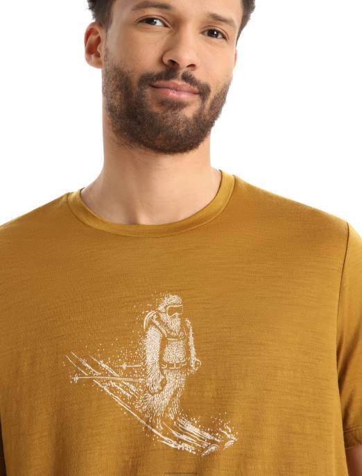 Icebreaker Mænd merino tech lite ii kortærmet t-shirt til skiløb yeti B00X363 tøj kryddernellike