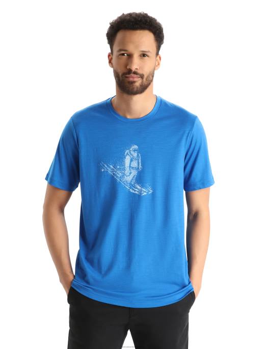 Icebreaker Mænd merino tech lite ii kortærmet t-shirt til skiløb yeti B00X364 tøj lazurit