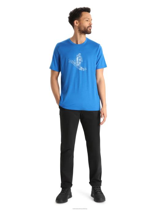 Icebreaker Mænd merino tech lite ii kortærmet t-shirt til skiløb yeti B00X364 tøj lazurit