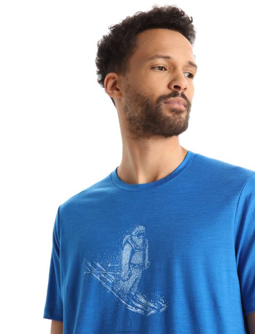 Icebreaker Mænd merino tech lite ii kortærmet t-shirt til skiløb yeti B00X364 tøj lazurit