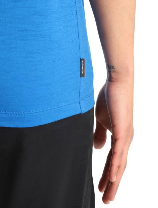 Icebreaker Mænd merino tech lite ii kortærmet t-shirt til skiløb yeti B00X364 tøj lazurit