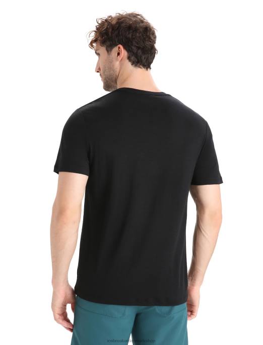 Icebreaker Mænd merino tech lite ii kortærmet t-shirt trail hiker B00X36 tøj sort