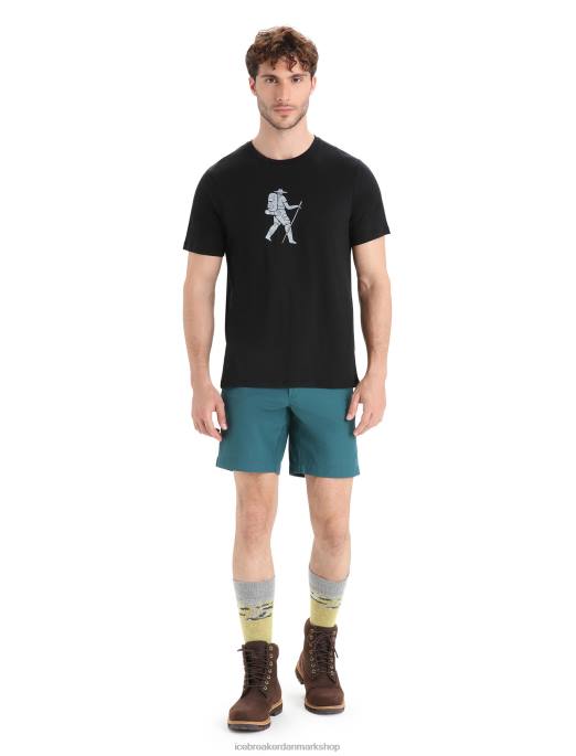 Icebreaker Mænd merino tech lite ii kortærmet t-shirt trail hiker B00X36 tøj sort
