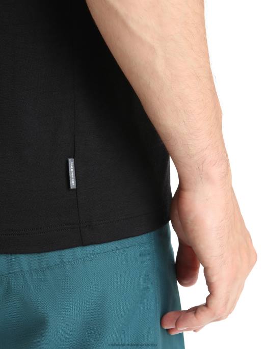 Icebreaker Mænd merino tech lite ii kortærmet t-shirt trail hiker B00X36 tøj sort