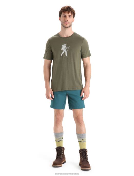 Icebreaker Mænd merino tech lite ii kortærmet t-shirt trail hiker B00X38 tøj loden