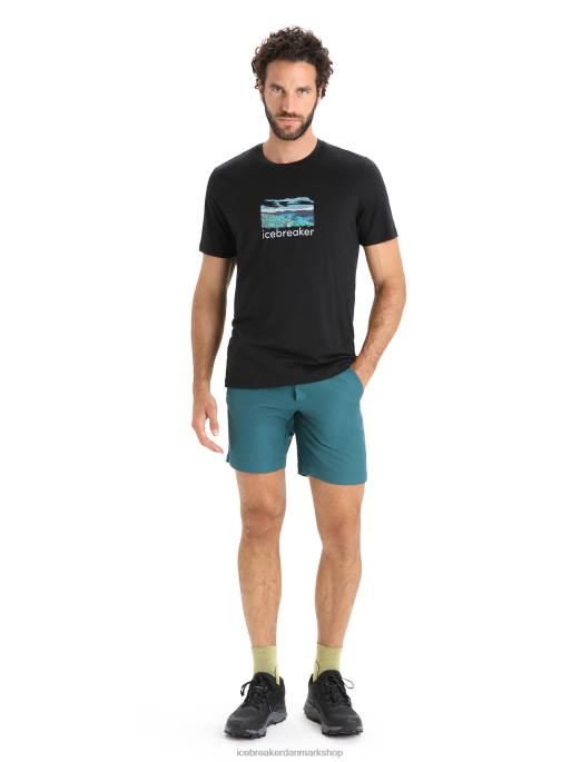 Icebreaker Mænd merino tech lite ii kortærmet t-shirt trailhead B00X14 tøj sort