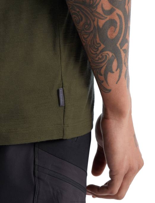 Icebreaker Mænd merino tech lite ii kortærmet t-shirt trailhead B00X473 tøj loden