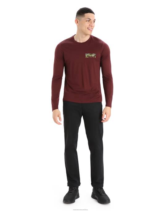 Icebreaker Mænd merino tech lite ii langærmet t-shirt topmønster B00X379 tøj espresso