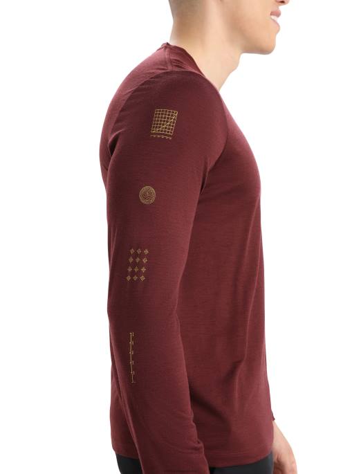 Icebreaker Mænd merino tech lite ii langærmet t-shirt topmønster B00X379 tøj espresso