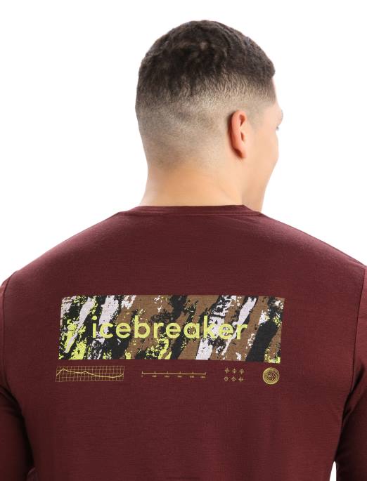 Icebreaker Mænd merino tech lite ii langærmet t-shirt topmønster B00X379 tøj espresso