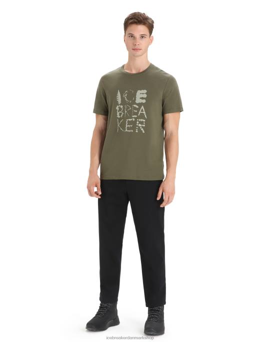 Icebreaker Mænd tencel kortærmet t-shirt i bomuld naturligt logo B00X89 tøj loden