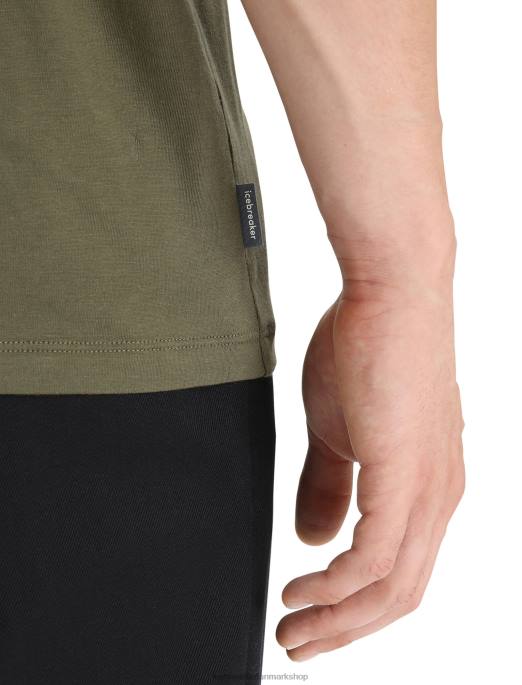 Icebreaker Mænd tencel kortærmet t-shirt i bomuld naturligt logo B00X89 tøj loden