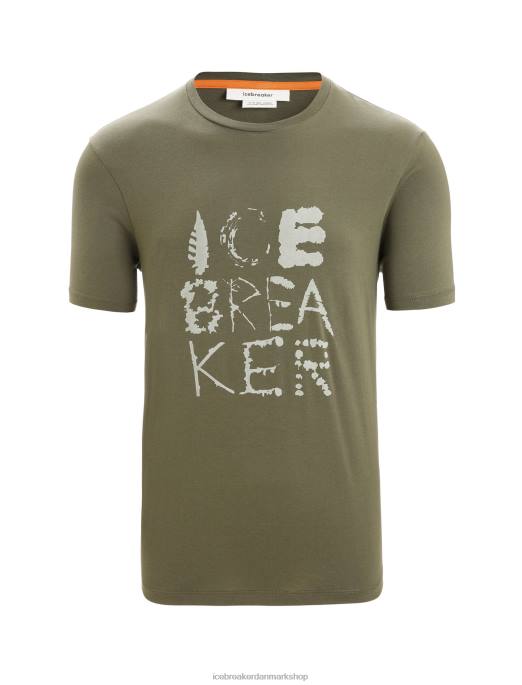 Icebreaker Mænd tencel kortærmet t-shirt i bomuld naturligt logo B00X89 tøj loden
