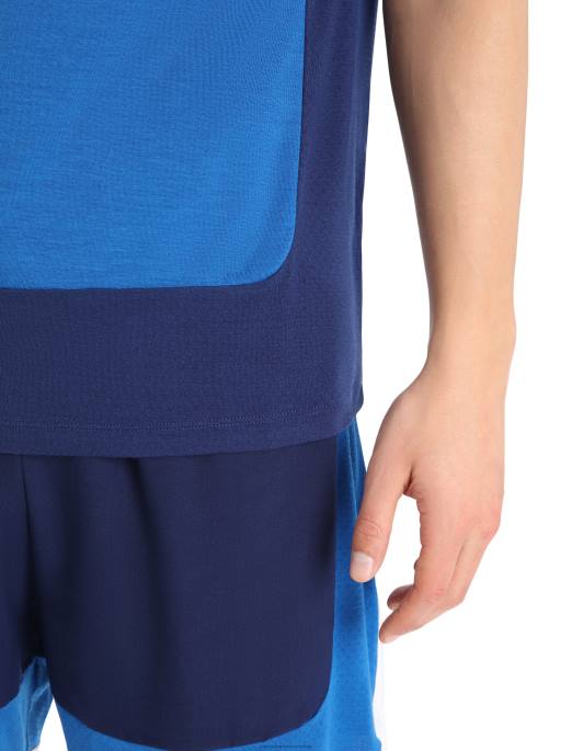 Icebreaker Mænd zoneknit merino kortærmet t-shirt B00X401 tøj lazurit/kongelig flåde