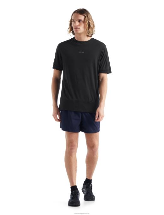 Icebreaker Mænd zoneknit merino kortærmet t-shirt B00X498 tøj sort