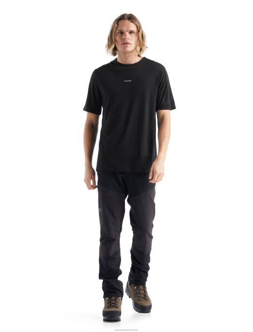 Icebreaker Mænd zoneknit merino kortærmet t-shirt B00X498 tøj sort