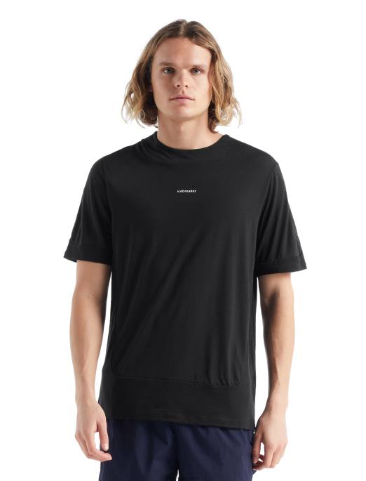 Icebreaker Mænd zoneknit merino kortærmet t-shirt B00X498 tøj sort