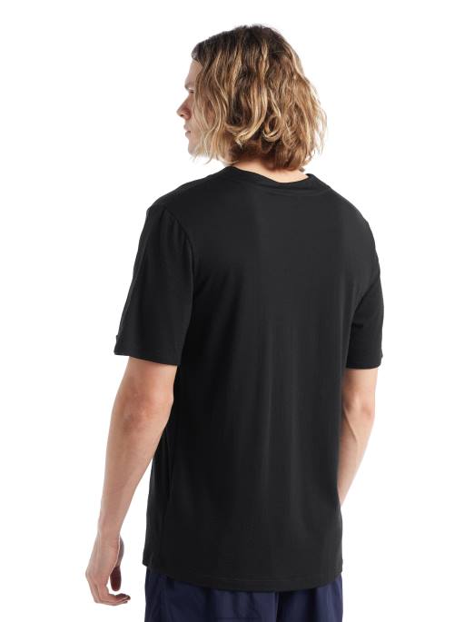 Icebreaker Mænd zoneknit merino kortærmet t-shirt B00X498 tøj sort