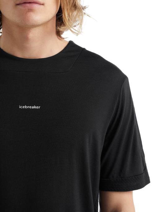 Icebreaker Mænd zoneknit merino kortærmet t-shirt B00X498 tøj sort
