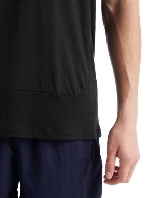 Icebreaker Mænd zoneknit merino kortærmet t-shirt B00X498 tøj sort