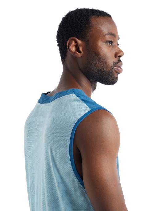 Icebreaker Mænd zoneknit merino tank B00X490 tøj azul/dis