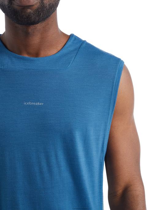 Icebreaker Mænd zoneknit merino tank B00X490 tøj azul/dis