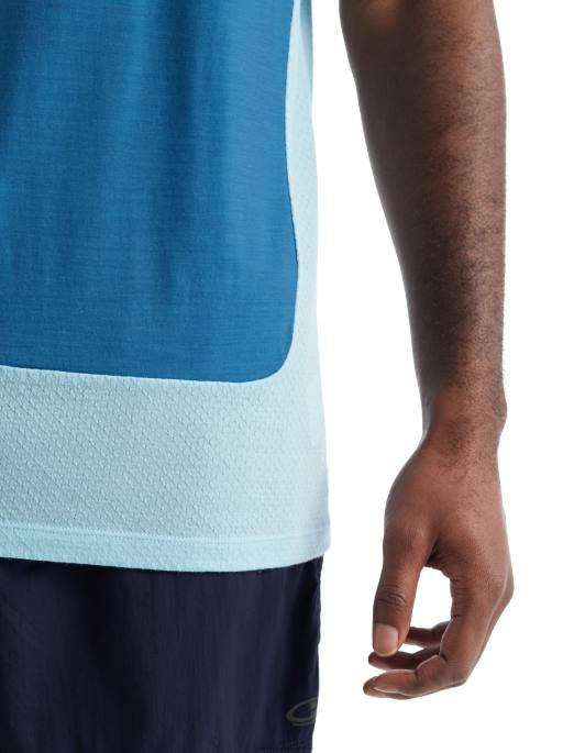 Icebreaker Mænd zoneknit merino tank B00X490 tøj azul/dis