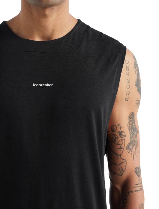 Icebreaker Mænd zoneknit merino tank B00X491 tøj sort