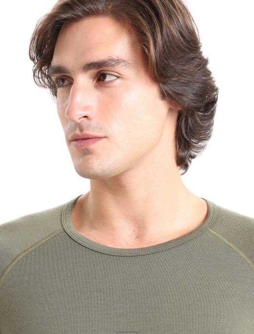 Icebreaker Mænd bodyfitzone merino 260 zone langærmet crewe termo top B00X437 tøj loden/sort