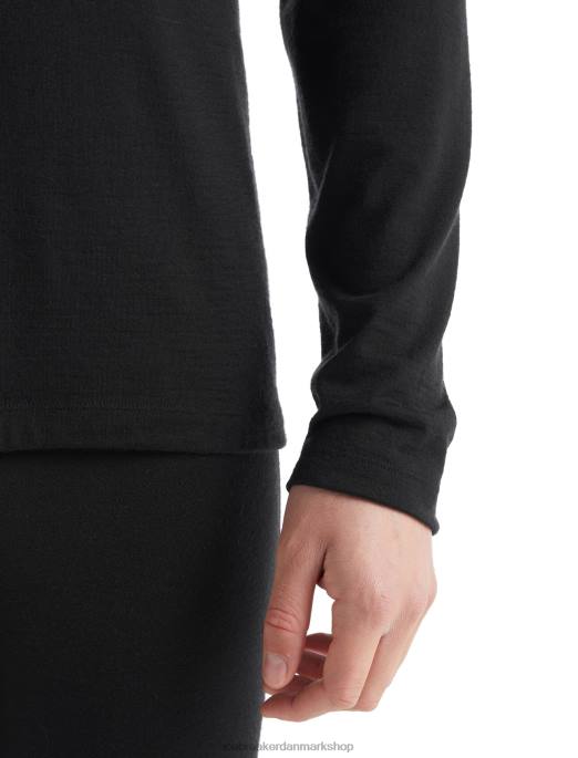 Icebreaker Mænd merino 200 oasis langærmet crewe termo top B00X133 tøj sort