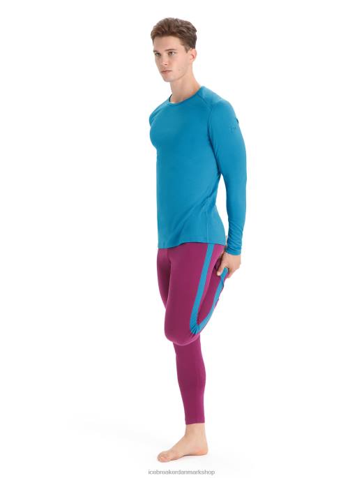 Icebreaker Mænd merino 200 oasis langærmet crewe termo top B00X137 tøj geo blå